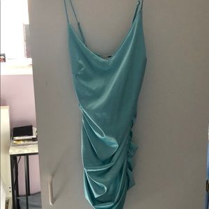 Satin dress- Fashion Nova